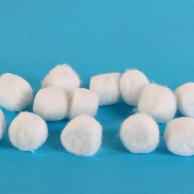 Medical cotton wool ball