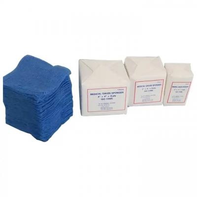 China OEM 4x4 Non Sterile Gauze Pads Dressing Non Woven Gauze Swabs Manufacturer