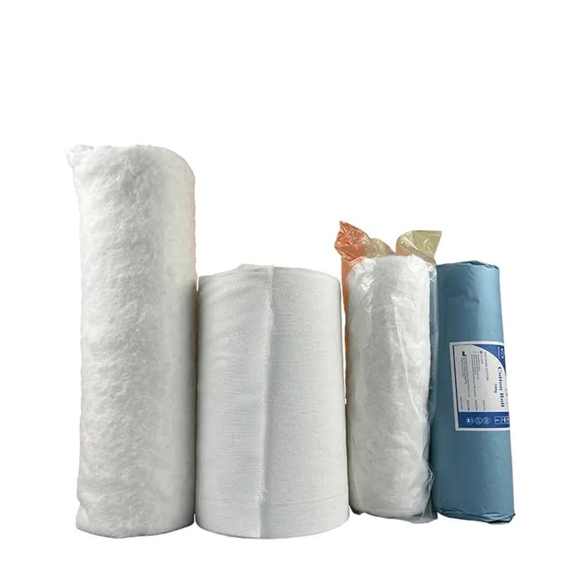 China 100% Cotton Medical High Absorbency Cotton Wool Roll 25g/50g/100g/250g/500g/1kg Manufacturer