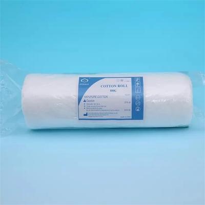 China Wholesale Disposable Surgical Absorbent Jumbo Cotton Gauze Roll Fabric Dental Cotton Rolls for Surgical Manufacturer
