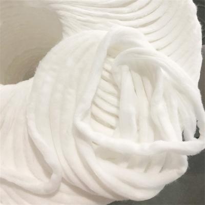 100% Pure Cotton Wool Roll Sliver Original Material for Beauty Cotton Buds /Pads