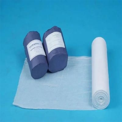 China Highly Absorbent Factory Made Medical Consumable Dressing Wound Sterile Hemostatic Medical Gauze Rolls 90*100yards Manufacturer
